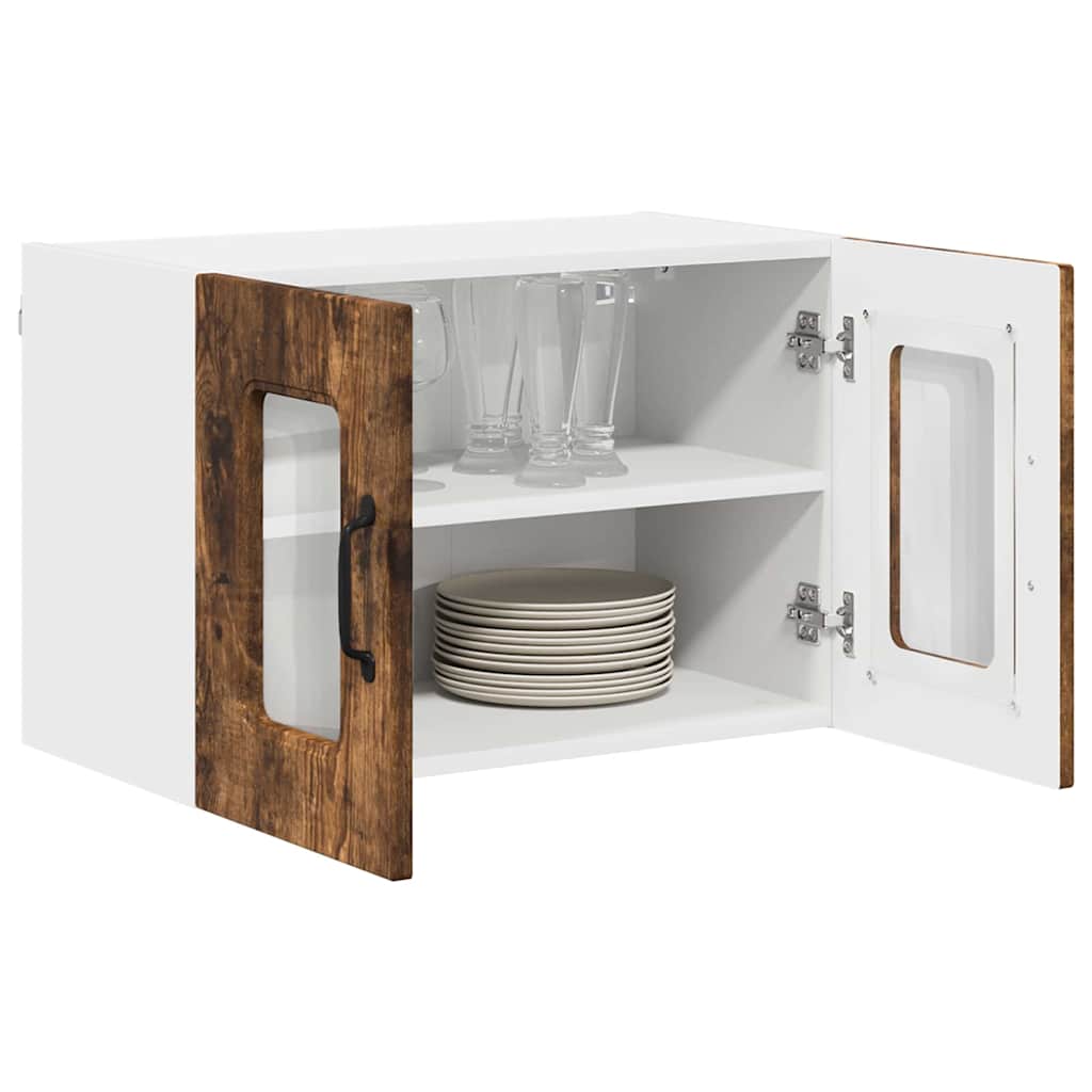 Küchenhängeschrank 2 pcs Geräucherte Eiche 60 x 31 x 40 cm